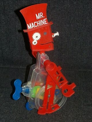 Vintage Rare 1977 Ideal Mr Machine Windup Walking Toy Robot