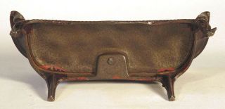 1800s Scarce Antique J.  & E.  STEVENS Cast Iron DOLLHOUSE TOY SOFA SETTEE COUCH 4