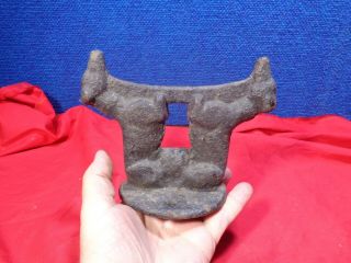 Primitive Antique Cast Iron Figural Dog Boot Scraper