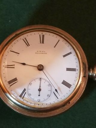 1884 A.  W.  Co.  Pocket Watch 18s