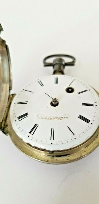 Braun in Wolfstein Antique Key Wind Fusee Pocket Watch 4
