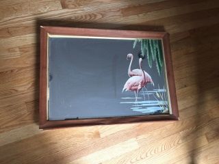 Vintage Flamingo Mirror