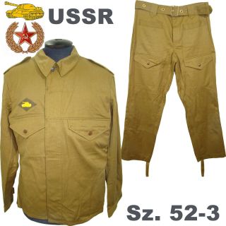 Sz.  52 - 3 Summer Uniform Armored Troops Soviet Daily Tank Uniform Sand Camo Suit