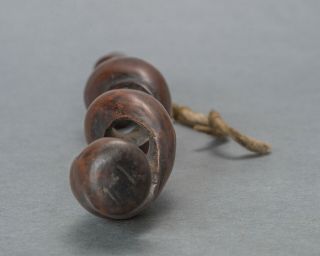 SAMURAI SAGEMONO Antique Japanese Kiseru pipe case,  Twist - shaped kiseru - zutsu 6