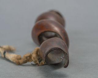 SAMURAI SAGEMONO Antique Japanese Kiseru pipe case,  Twist - shaped kiseru - zutsu 8