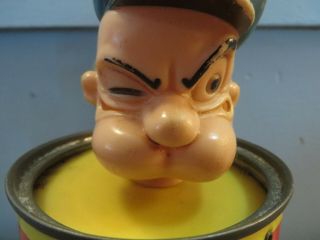 Vintage Mattel Popeye in The Music Box Spinach Can Jack in the Box NO BOX 2