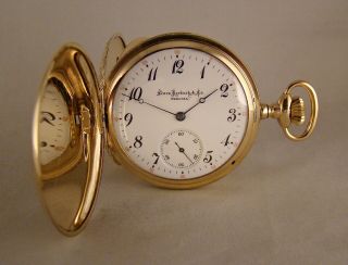 Illinois Sears,  Roebuck & Co.  17j 10k Gold Filled Hunter Case 16s Pocket Watch