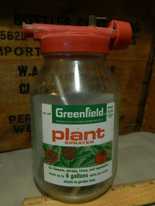 Greenfield Glass Jar Plant Sprayer ELANCO (Eli Lilly) Indianapolis,  IND. 2