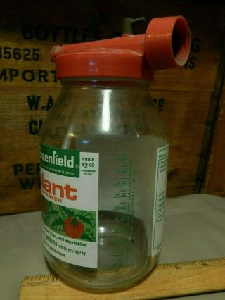 Greenfield Glass Jar Plant Sprayer ELANCO (Eli Lilly) Indianapolis,  IND. 3