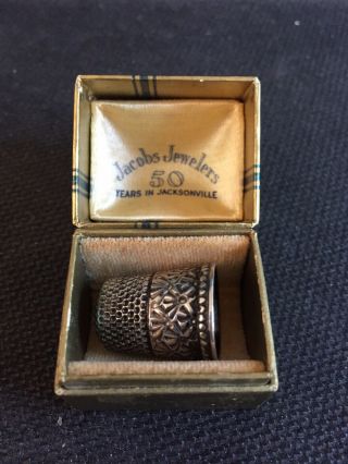 Antique Ketcham & Mcdougall Sterling Silver Thimble Palmettes (19th Century)