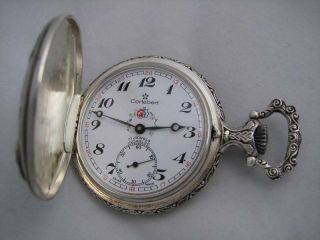 Nos Rare Swiss Made Stunning Cortebert Pocket Watch