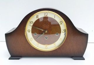 Franz Hermle Oak Triple Chime Mantle Clock