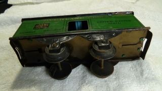 VINTAGE TIN LITHOGRAPH TOY OVERLAND FLYER ADAMS EXPRESS Co US MAIL TRAIN CAR 2