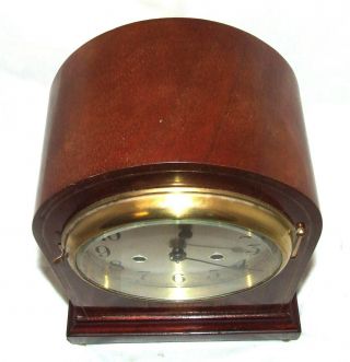 Antique Inlaid Mahogany Bracket Mantel Clock GUSTAV BECKER 8