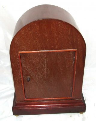 Antique Inlaid Mahogany Bracket Mantel Clock GUSTAV BECKER 9