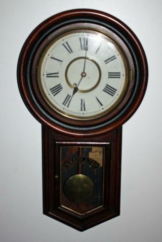 Antique Haven No.  1 Long Drop Time - Piece Regulator Wall Clock -
