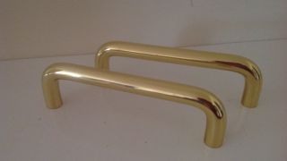 2x Large Solid Brass Push Pull Door Handle (vintage)