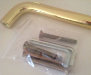 2x Large Solid Brass Push Pull Door Handle (Vintage) 4