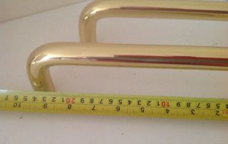 2x Large Solid Brass Push Pull Door Handle (Vintage) 5