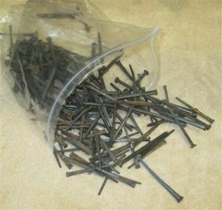 Over 2 Lbs Assorted Square Head Nails Vintage Furniture Cabinet Cut Steel B