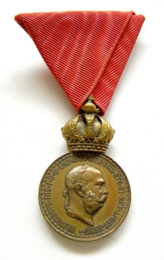 U227 Austria - Hungary Signum Laudis Emperor Franz Joseph Military Merit Medal