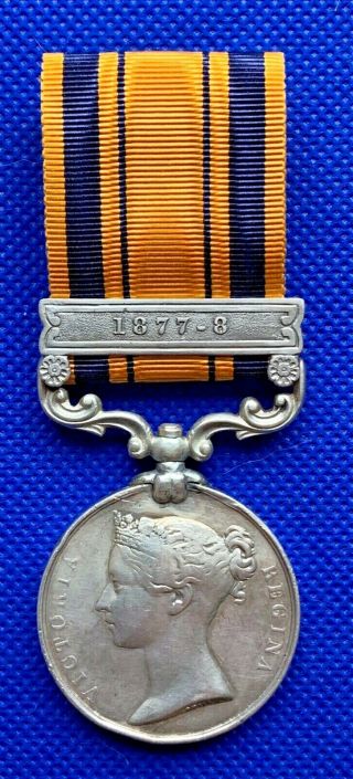 Zulu War - South Africa Medal 1880 With Clasp 1877– 8 Frontier Mounted Rifles