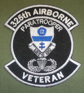 Us Army Color 325th Airborne Veteran Patch 4 " (b328)