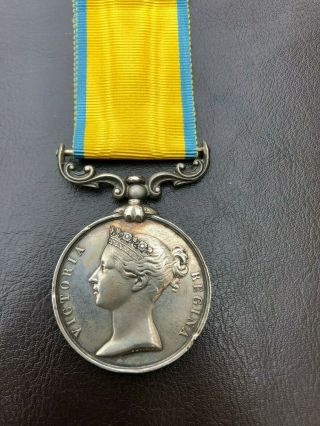 British Baltic Medal - Royal Navy - 1854 - 55 - For The Crimean War - Pugh