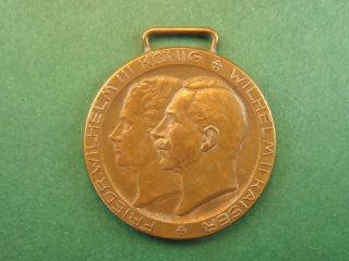 German Emperor Wilhelm Ii. ,  King Friedrich Wilhelm Iii. ,  1813 - 1913 Medal
