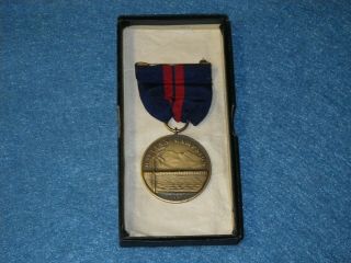 Us Navy Haitian Campaign Medal (1915) No.  5140 - Bb&b Box
