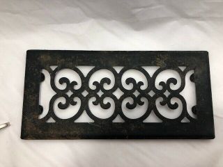 Vintage Ornate Cast Iron? Metal Vent Register Cover Heat Grate 11.  5 X 5.  5 (p)