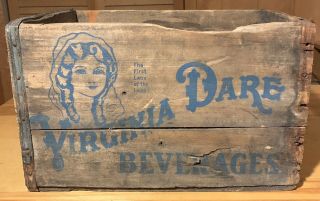 Virginia Dare Beverages Wood Crate General Beverage Detroit,  Mich