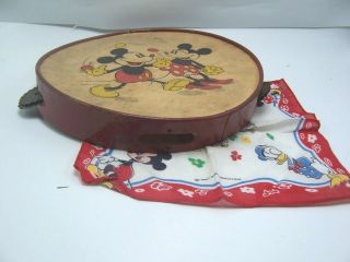 1930 ' s Walt Disney Mickey Mouse Tambourine & Hanky 3