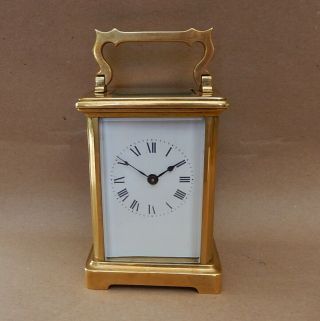 Early 20th.  C.  French Brass Case Carriage Clock Fully 2971