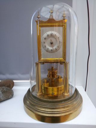 1912 - 1913 400 Day Gustav Becker Torsion / Anniversary Clock,  With Disc Pendulum