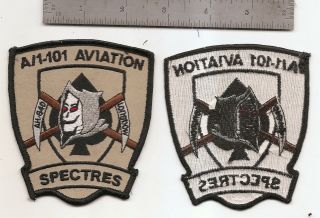 252 Us Army A/1 101st Aviation Patch " Spectres "