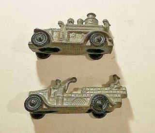 1935 (2) M & L TOYS FIRE TRUCKS (UNPAINTED) SLUSH CAST RARE RAW TRUCKS 5