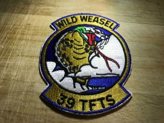 1970s? Us Air Force Patch - 39th Tfts Wild Weasel Usaf Beauty