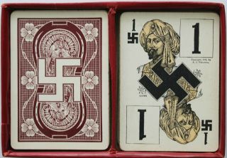 1912 Game of Roodles - Flinch Card Co.  - Swastikas When They Meant Good Luck 2