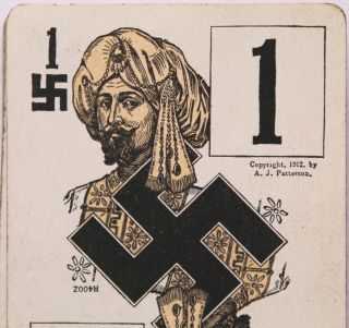 1912 Game of Roodles - Flinch Card Co.  - Swastikas When They Meant Good Luck 3