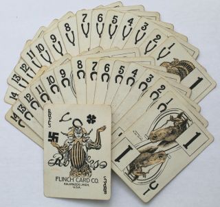 1912 Game of Roodles - Flinch Card Co.  - Swastikas When They Meant Good Luck 4