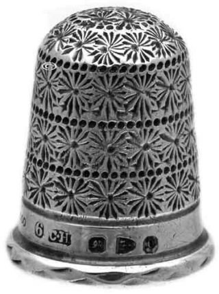 Antique Sterling Silver Thimble ‘charles Horner 