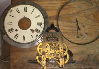 Antique Seth Thomas Grandfather Clock Movement