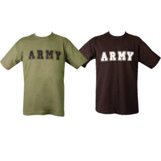 Army T - Shirt Mens S - 2xl 100 Cotton Military British Army Us Cadet Veteran