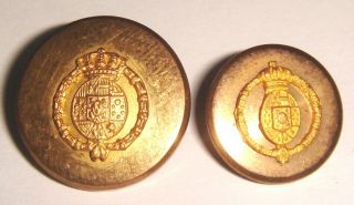 Spanish Royal Nobility Old Buttons Spain
