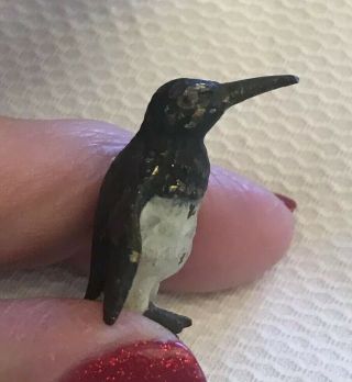 Antique Miniature Cold Paint Bronze Penguin 5