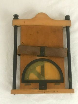 Wwi Arm Strap Clinometer And Compass.  Boxwood.  Dated 1914.  Houghton 