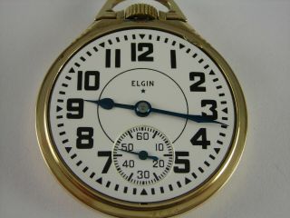 Antique 16s Elgin B.  W Raymond 21j Rail Road pocket watch.  box.  1946 6