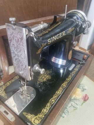 Antique Singer Sewing Machine Model 99 K10 Aluminum 1922