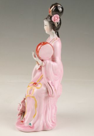 CHINESE JINGDEZHEN PORCELAIN HANDMADE CARVING LADY STATUE EXAMPLE OF CRAFTSMAN m 2
